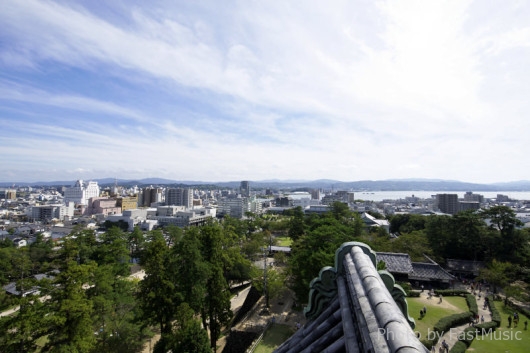 松江城最上階からの眺望