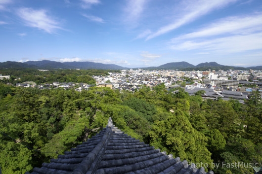 松江城最上階からの眺望